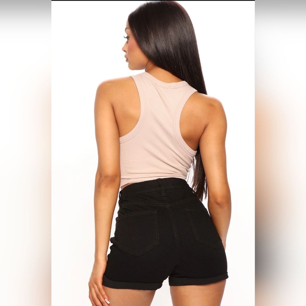 Fashion Nova- Wild Hearts Rise Tank Top (Taupe) *new* - Picture 4 of 8